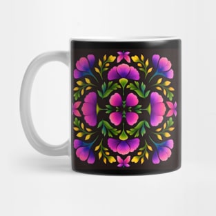 Hungarian Folk Endangered Flower mandala Mug